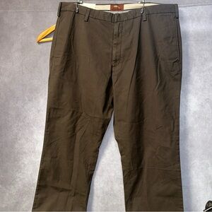 Bob Timberlake Flat Front Espresso Brown Men’s Khaki Pants 40 X 34